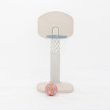 Children's basketball hoop and ball set on a white background