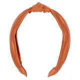 Azarhia Top Knot Headband - Burnt Orange Shimmer