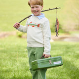Little English Intarsia Sweater- Brook Trout