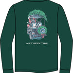 Southern Tide Santa Club Car Tee- Salt Meadow
