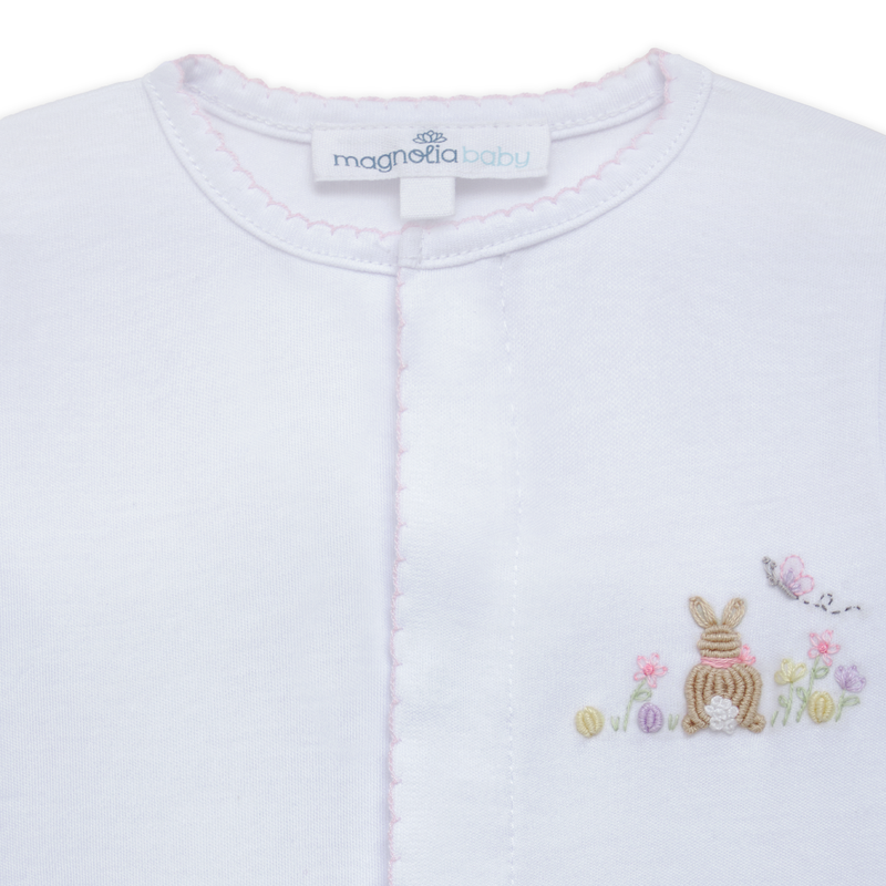 Bunny's Basket Footie- Pink