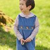 Peter Pan Shirt - Khaki Gingham