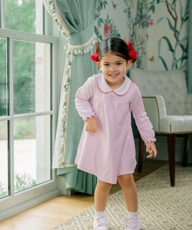 Embroidered Heart Dress