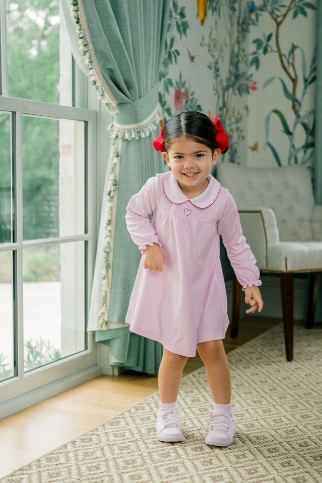 Embroidered Heart Dress