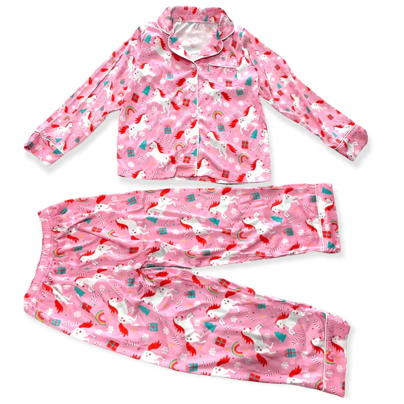 Lola and the Boys Unicorn Holiday Silk Set