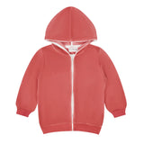 Minnow Unisex Sailor Red French Terry Zip Hoodie
