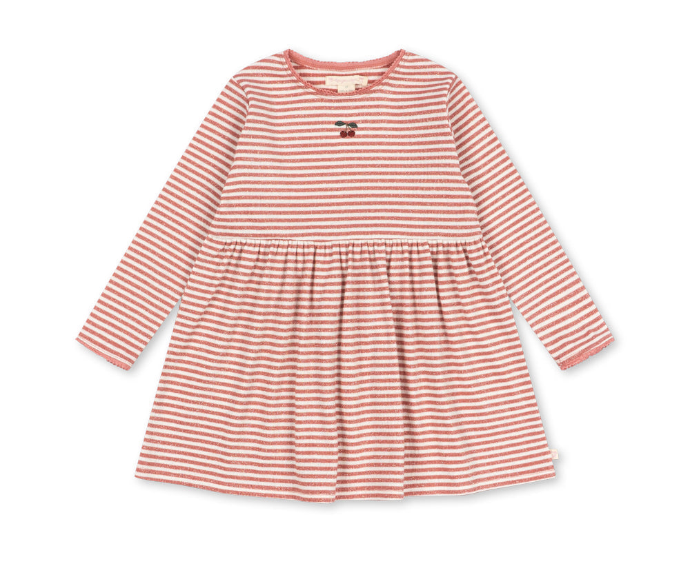 Konges Slojd Roli Dress- Rose Cream Stripe