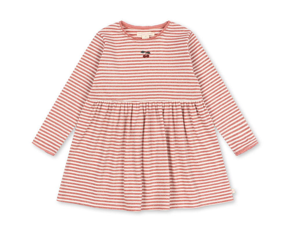 Konges Slojd Roli Dress- Rose Cream Stripe