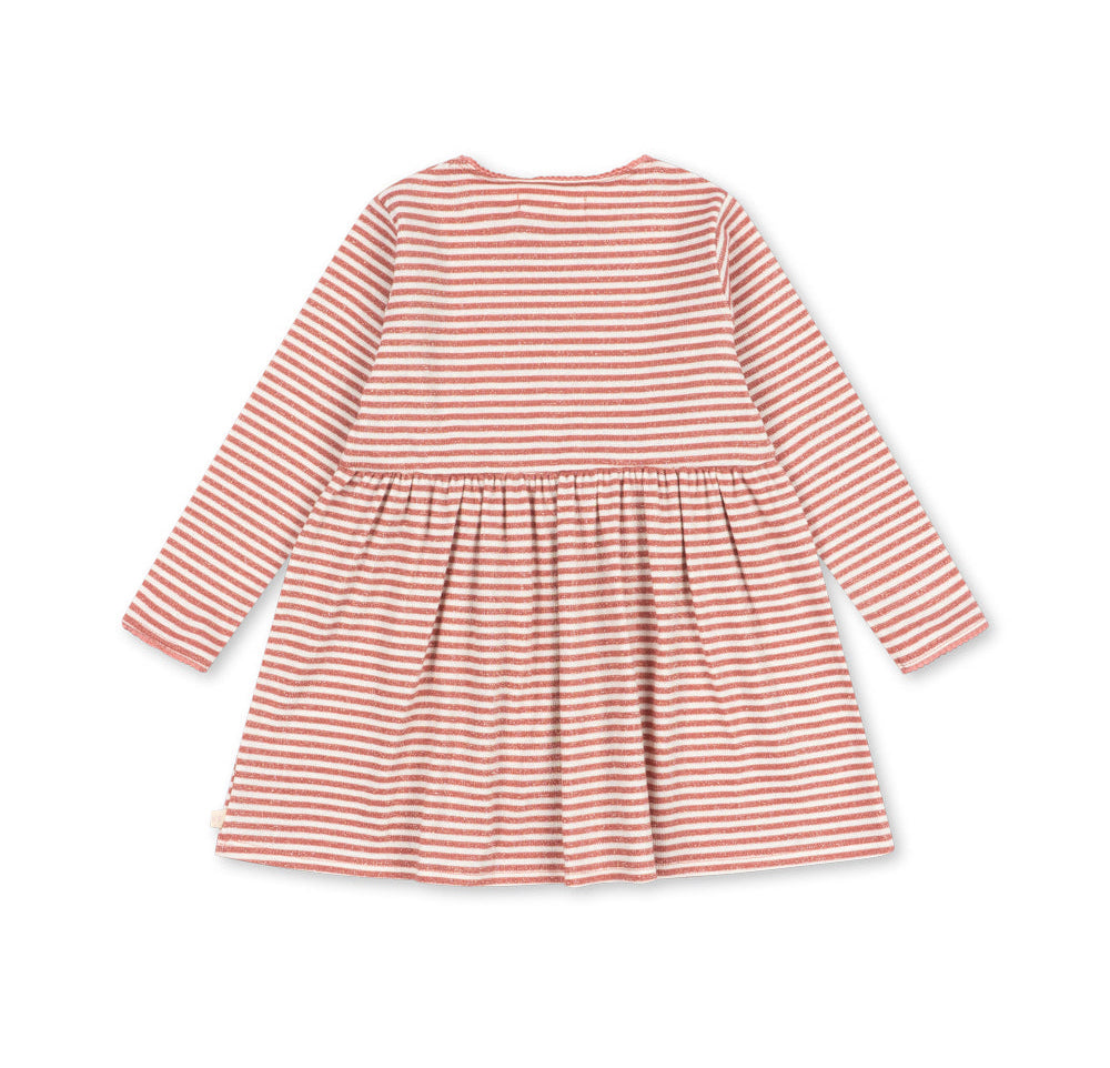 Konges Slojd Roli Dress- Rose Cream Stripe
