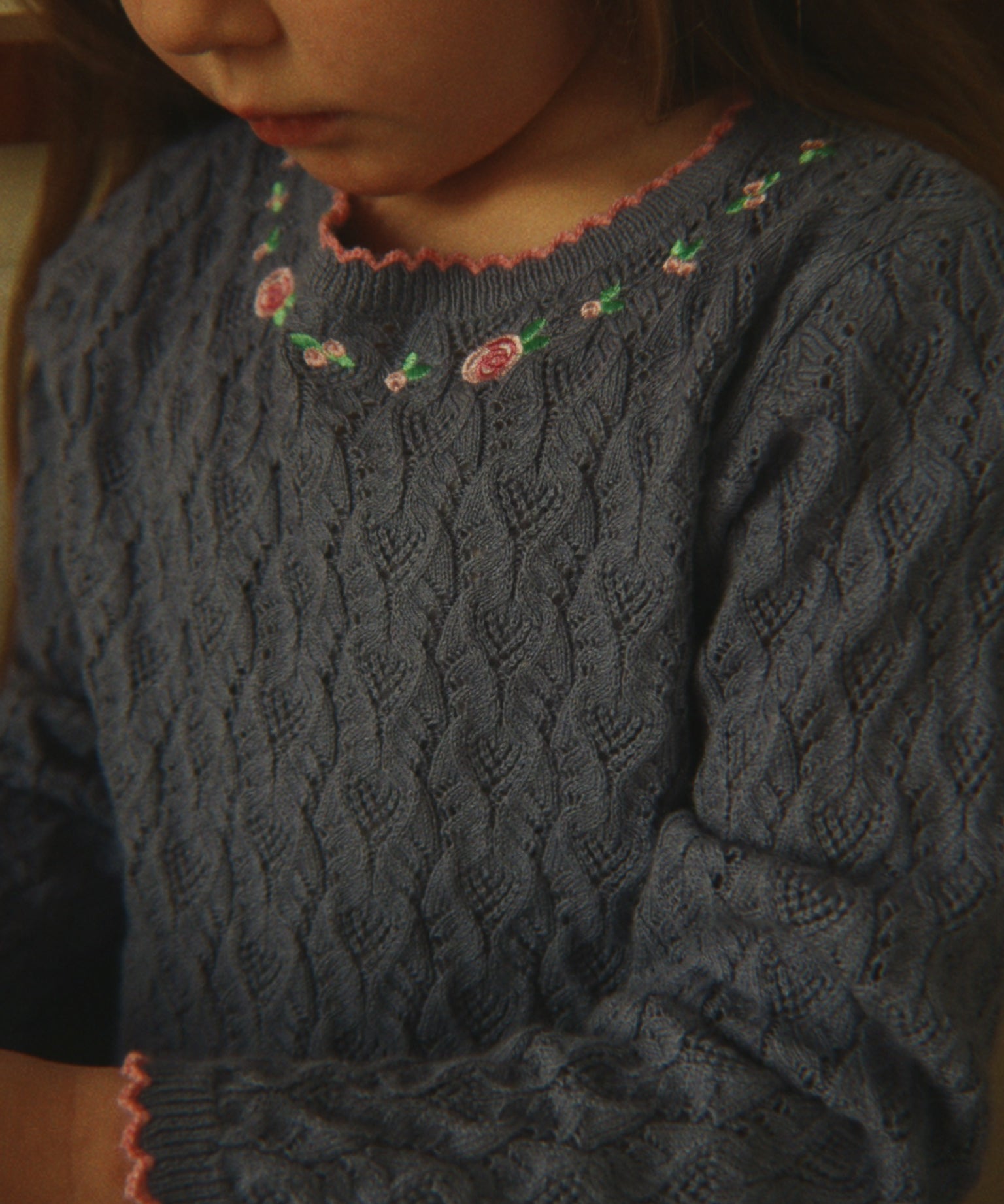 Konges Slojd Rosier Sweater- Ashley Blue