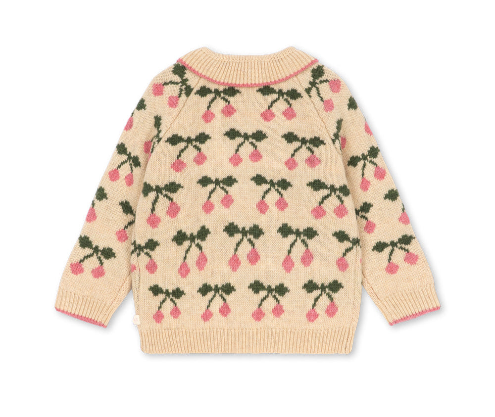 Konges Slojd Belou Collar Cardigan- Cherry