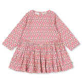 Soft dress in a light and breathable organic cotton fabric. Designed in a casual silhouette with a loose skirt and voluminous sleeves.