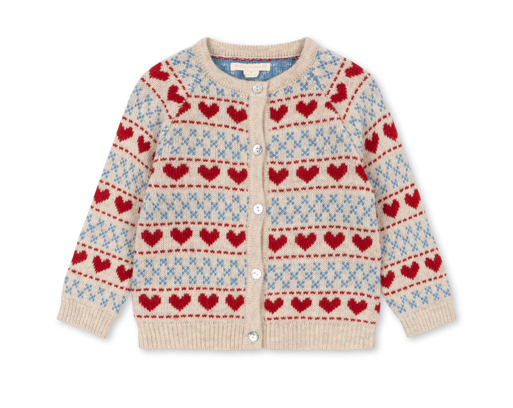 Konges Slojd Belou Cardigan- Heart