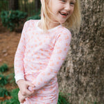Lullaby Set Sweet Pea PJ Set - Candy Corn Kisses Pink