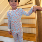 Lullaby Set Sweet Pea PJ Set - Candy Corn Kisses Blue