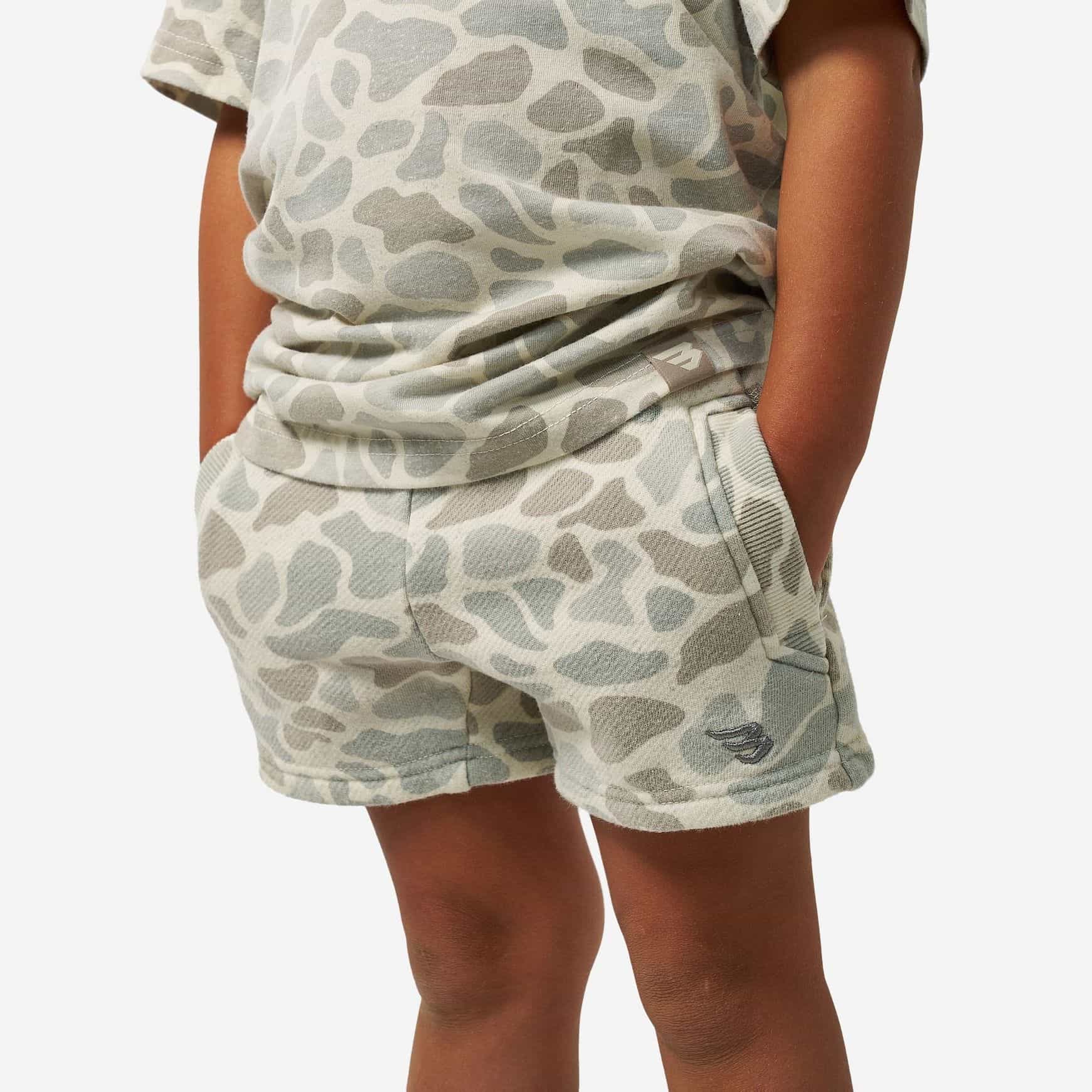 Burlebo Vintage Wash Shorts- Classic Deer Camo