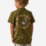 Burlebo Youth Tee- Wood Duck Hunter Green