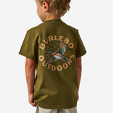 Burlebo Youth Tee- Wood Duck Hunter Green