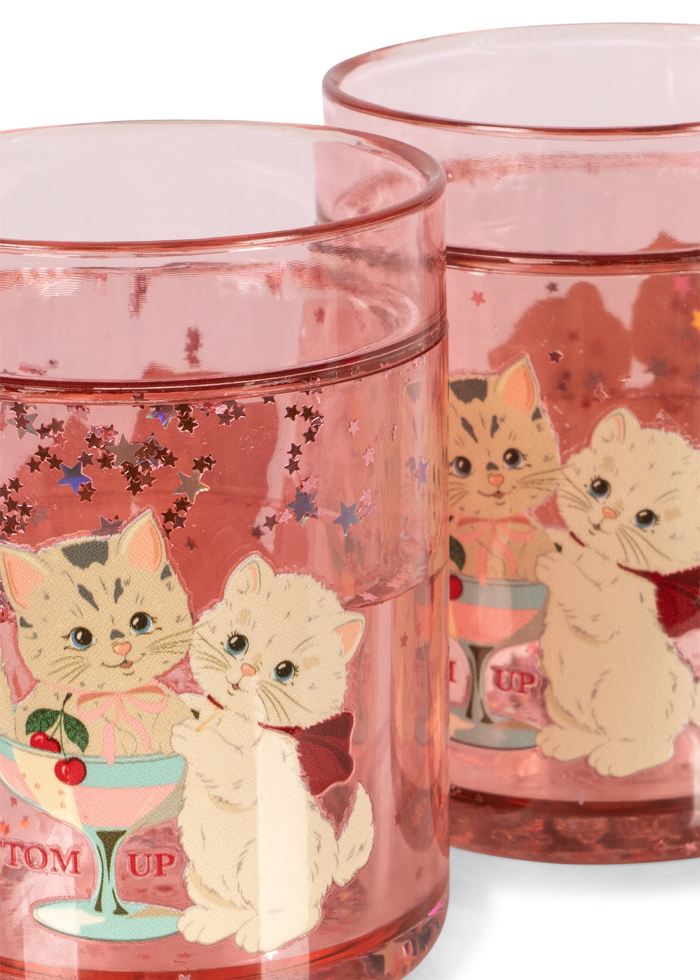 Konges Slojd 2 Pack Glitter Cups- Rose Cat