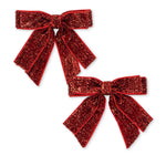 Konges Slojd 2 Pack Velvet Double Bow Hair Clips