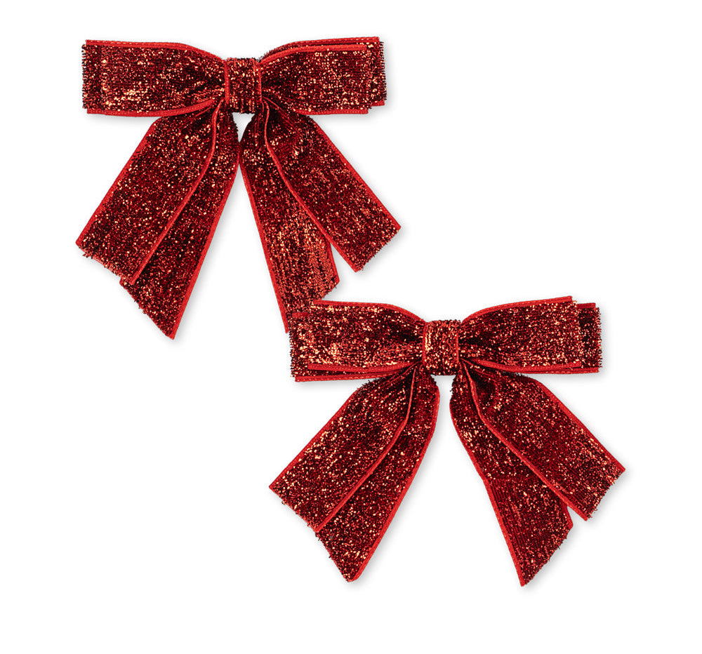 Konges Slojd 2 Pack Velvet Double Bow Hair Clips