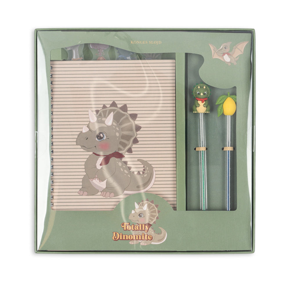 Konges Slojd My Stationery Box- Dino Moss
