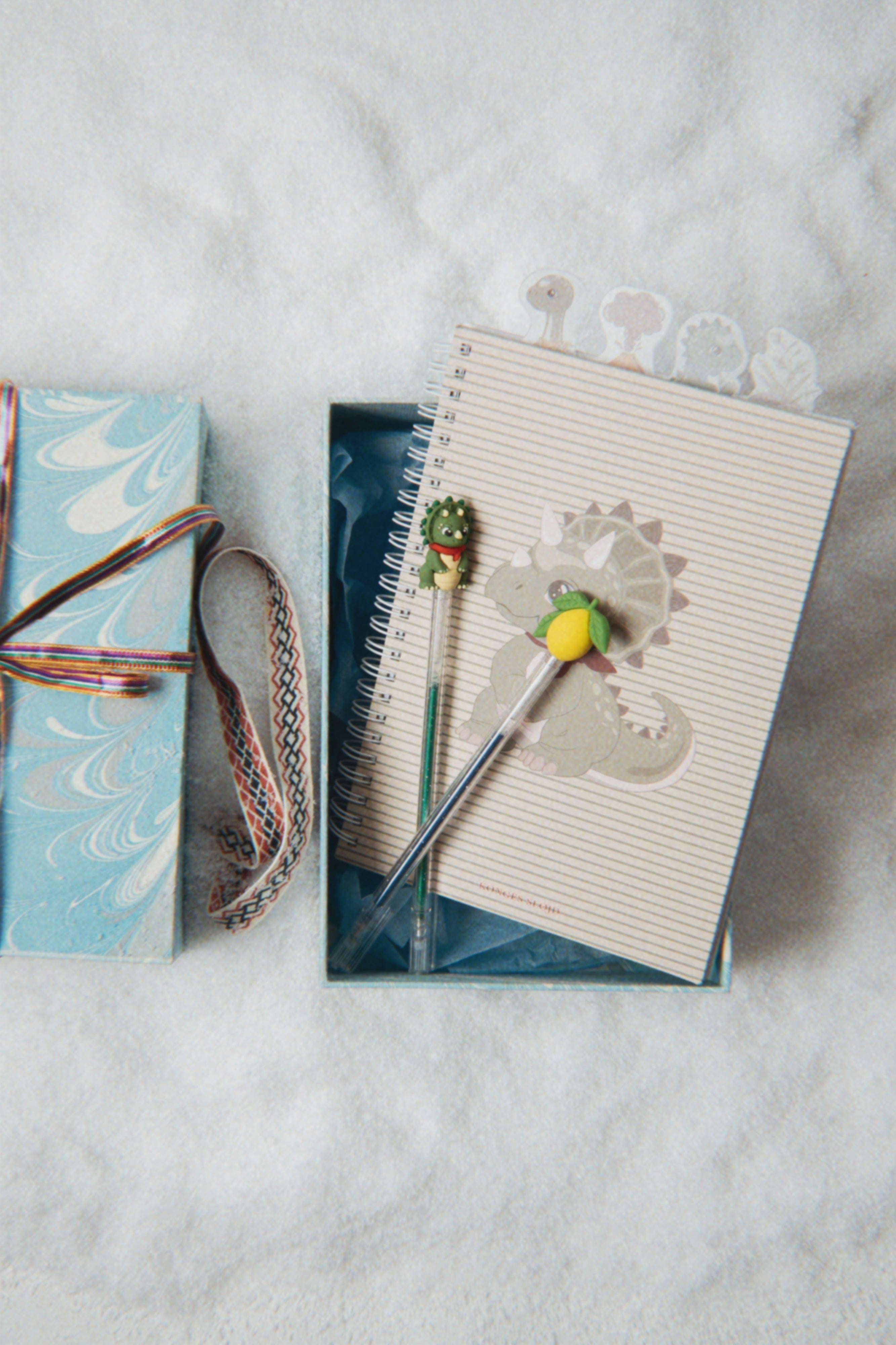 Konges Slojd My Stationery Box- Dino Moss