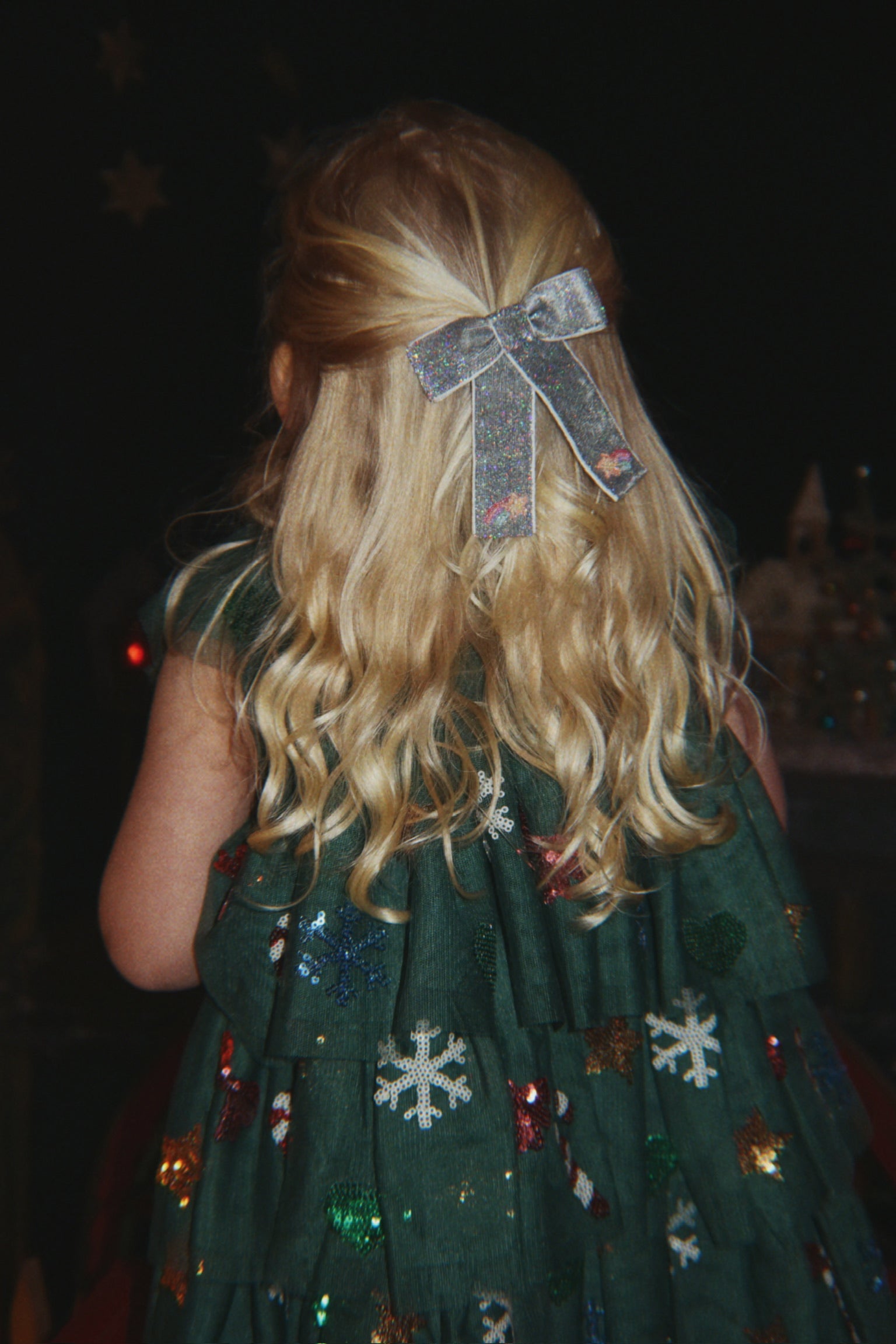 Konges Slojd Yvonne Christmas Dress- Hunter Green