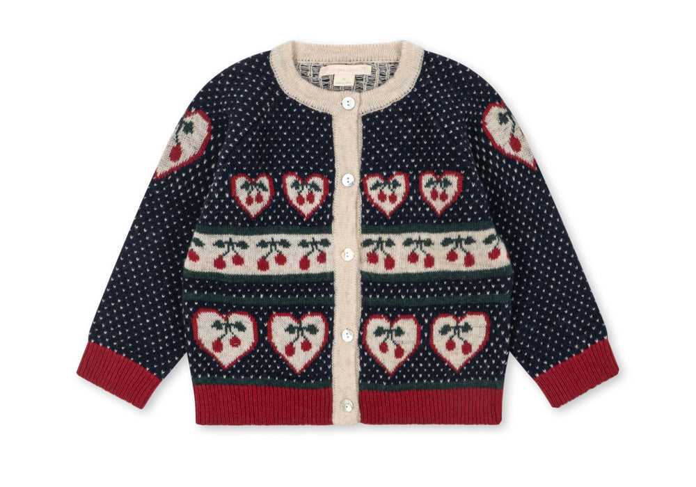 Konges Slojd Belou Cardigan- Cherry