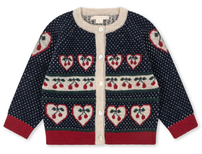 Konges Slojd Belou Cardigan- Cherry