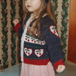 Konges Slojd Belou Cardigan- Cherry