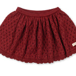 Konges Slojd Holiday Skirt- Red Dahlia