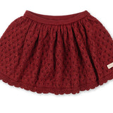Konges Slojd Holiday Skirt- Red Dahlia