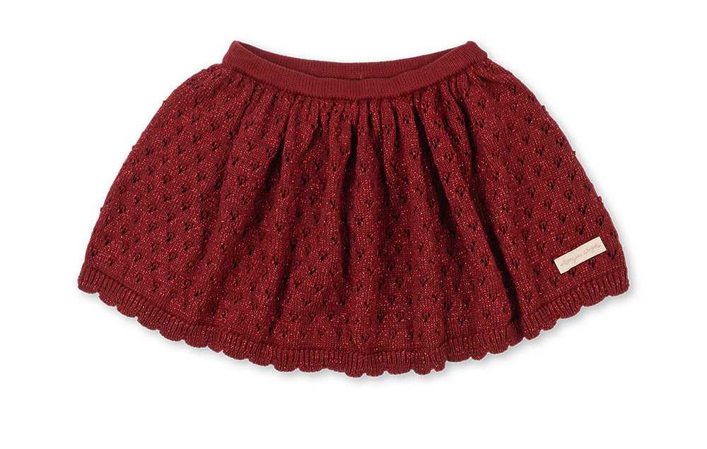 Konges Slojd Holiday Skirt- Red Dahlia