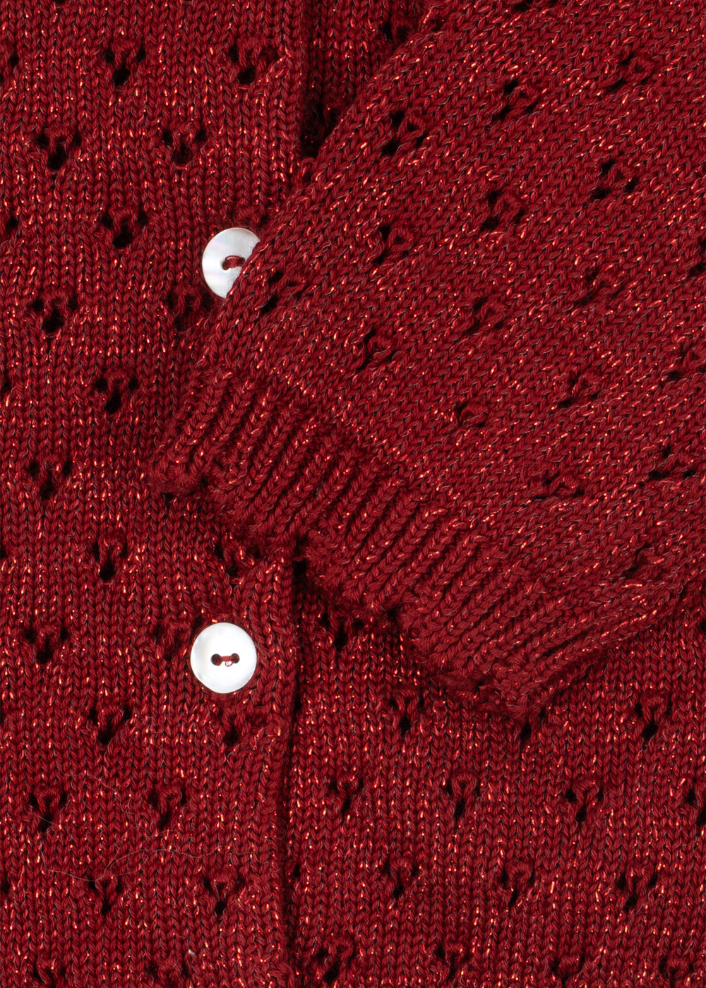 Konges Slojd Holiday Cardigan- Red Dahlia
