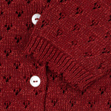 Konges Slojd Holiday Cardigan- Red Dahlia