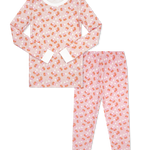 Lullaby Set Sweet Pea PJ Set - Candy Corn Kisses Pink