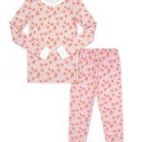 Lullaby Set Sweet Pea PJ Set - Candy Corn Kisses Pink