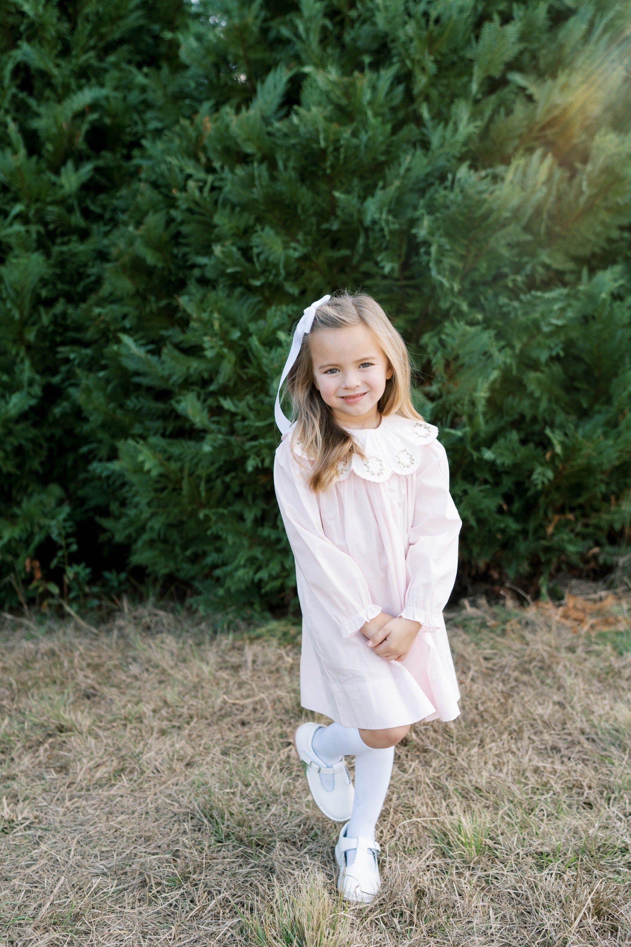 Lullaby Set Chloe Dress- Blessings Pink Batiste