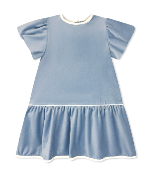 Lullaby Set Harper Dress- Beaufort Blue Velvet