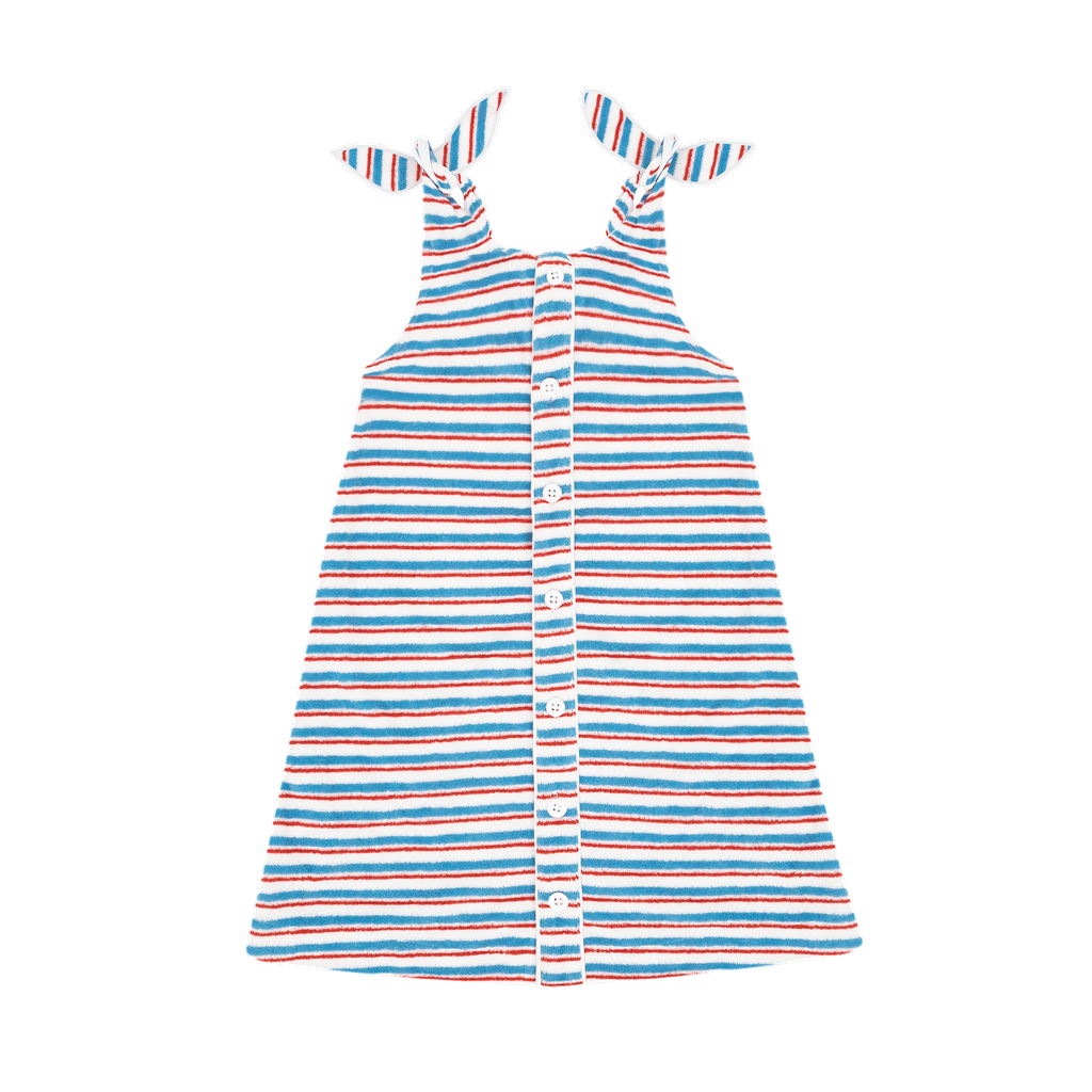 Minnow MUR Stripe French Terry Tie Knot Dress
