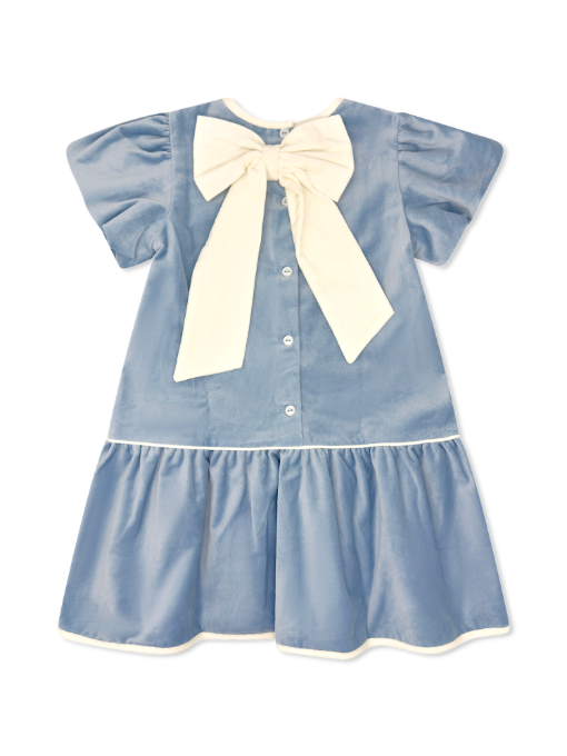 Lullaby Set Harper Dress- Beaufort Blue Velvet