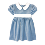 Lullaby Set Eleanor Dress- Beaufort Blue Velvet