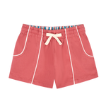 Minnow Red Panel Twill Shorts