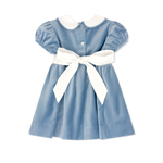 Lullaby Set Eleanor Dress- Beaufort Blue Velvet