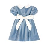 Lullaby Set Eleanor Dress- Beaufort Blue Velvet