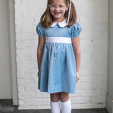 Lullaby Set Eleanor Dress- Beaufort Blue Velvet