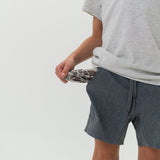 Youth Athletic Short- Grizzly Gray With Deer Camo Liner