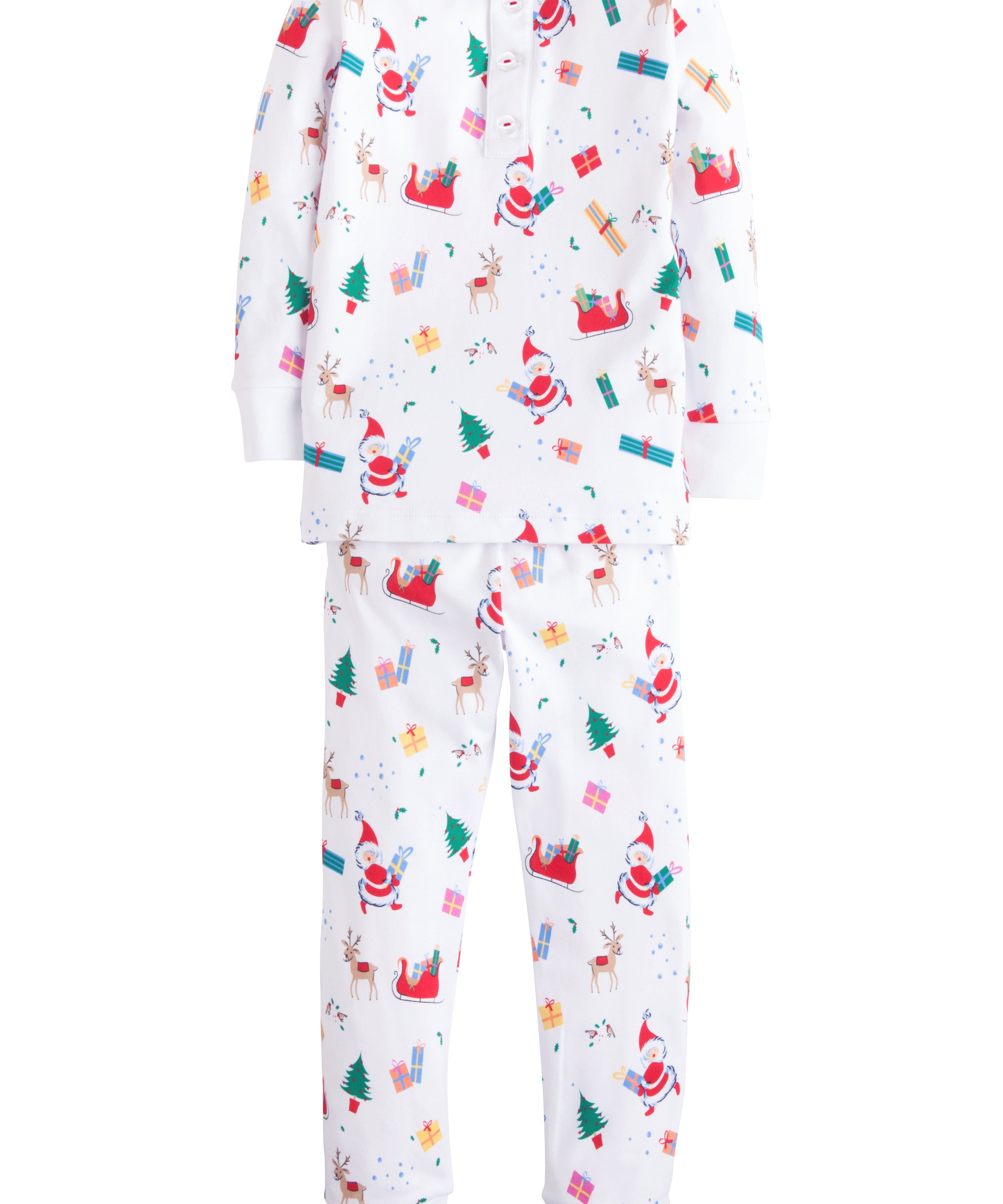 Little English Printed Jammies - Vintage Christmas