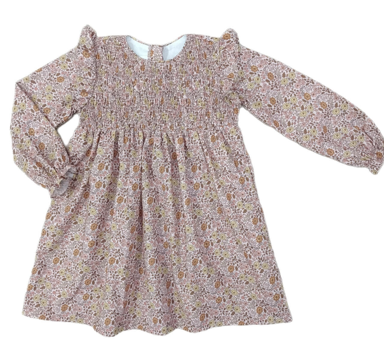 Love George Brown Fall Floral Dress